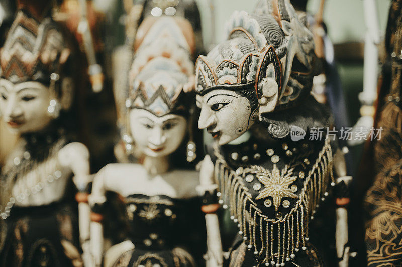 wayang golek是印度尼西亚著名的手工艺品
